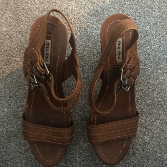 Miu Miu platform sandals - Picture 3 of 4